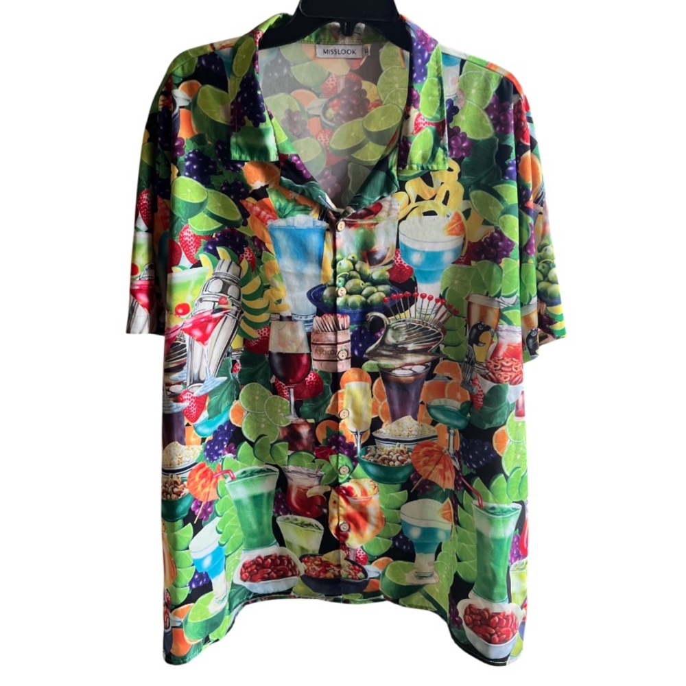 MISSLOOK Multicolor Fruit Print Shirt